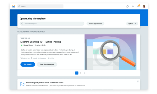 screenshot of product portal